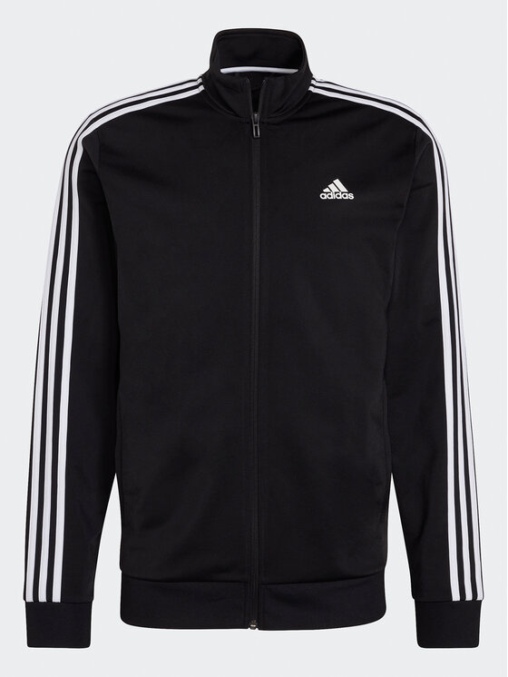 GIACCA TUTA BASIC 3 STRIPES FLEECE BLACK